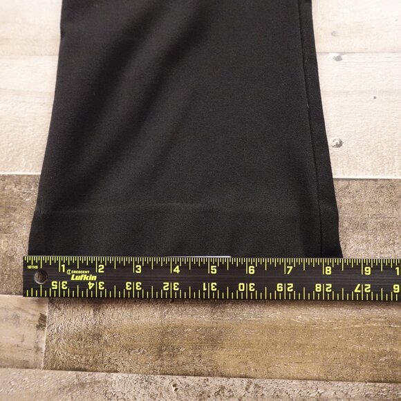 Express Cropped Flare Pants Women’s Size 6R Black High Rise Stretch 25.5” Inseam - Picture 9 of 13